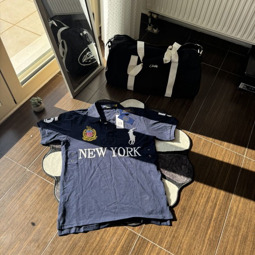 New York No5 Polo shirt size S blue brand new