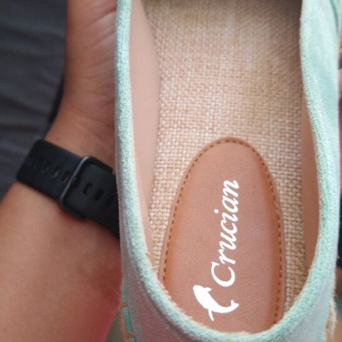 Espadrilles size 39 like new, suede green pistachio-beraman
