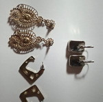 Earrings set like new, multicolored