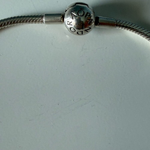 Pandora necklace with snake chain silver 925 like new, length 42 cm