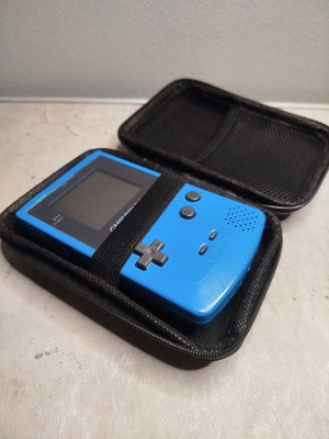 Gameboy Color Hard Case new, black with storage space