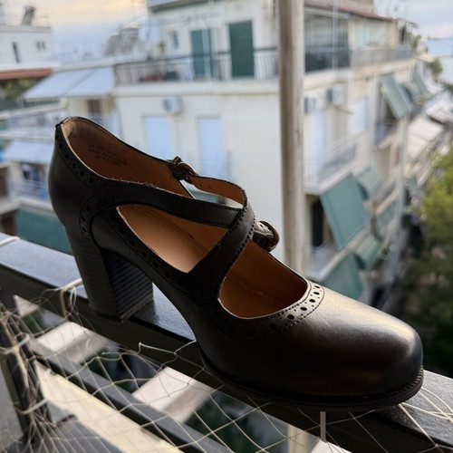 Clarks leather shoes size 38.5 used, black