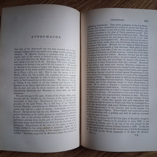 Euripides with English Commentary by F.A. Paley, used, 3 volumes