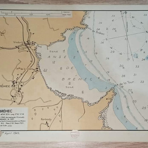 Normandy Landing Maps 1943 like new, 16 authentic Anglo-French maps
