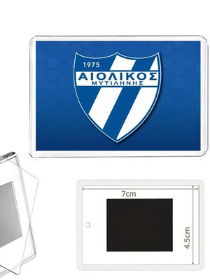 Μαγνητάκι Αιολικός Μυτιλήνης με ακρυλική κορνίζα, καινούργιο