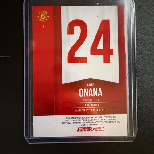 Topps Manchester United Fan Set 24/25 Andre Onana like new