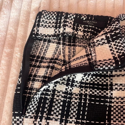 Checked women's skirt used, size Xsmall, Piazza Italia