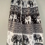 Printed wide pants Medium like new with elephant pattern
