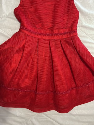 Red dress for girls 5-6 years like new by Bloom