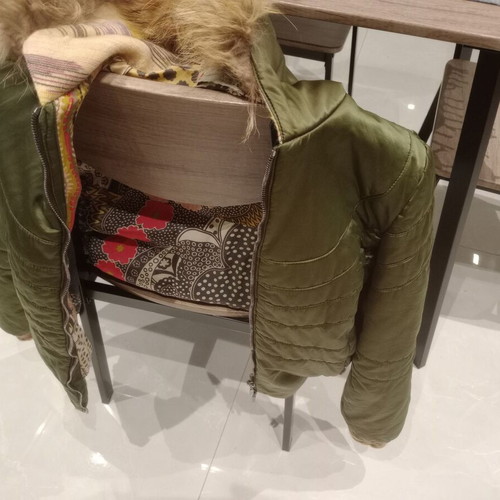 Missoni jacket used, green, size S with cuff repairs needed