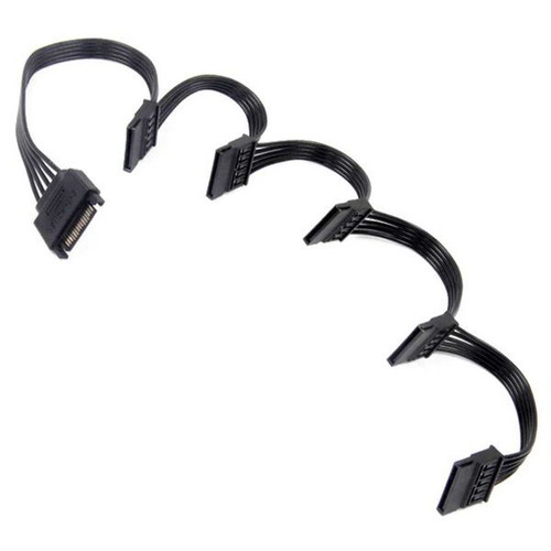 SATA power cable splitter new, 1 to 5 SATA connectors