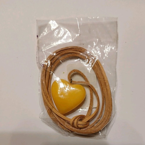 Necklace with artificial amber new