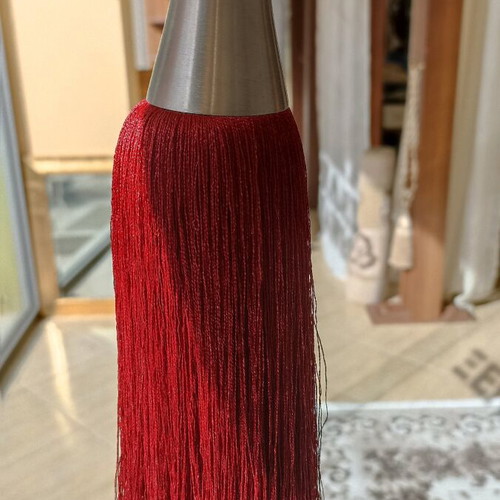 Curtain tiebacks red new with metal element