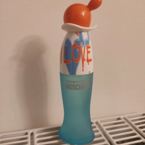 Moschino Love bottle used, empty