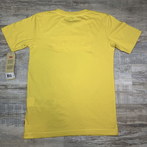 Levi's Batwing Logo T-Shirt Yellow Youth Size 14A NWT