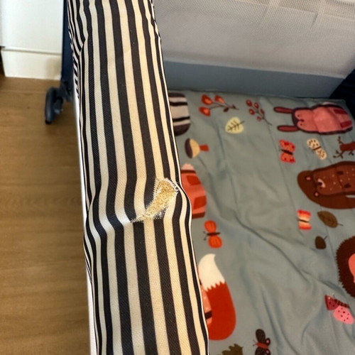 Lionelo foldable baby playpen used with mattress 100x100cm