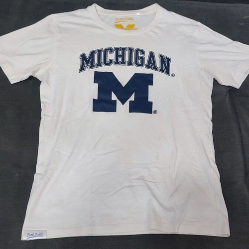 Michigan short-sleeve t-shirt size S like new, white and blue