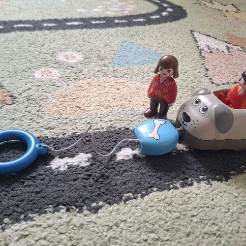 Playmobil 123 like new, dog train