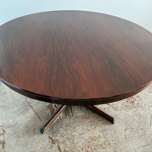 Rosewood Dining Table used, extends for 8 to 12 people, 50 years old