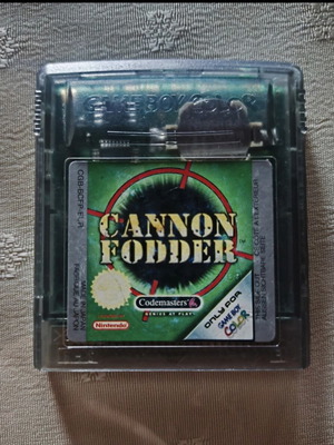 Cannon Fodder Game Boy Color cartridge used, action game