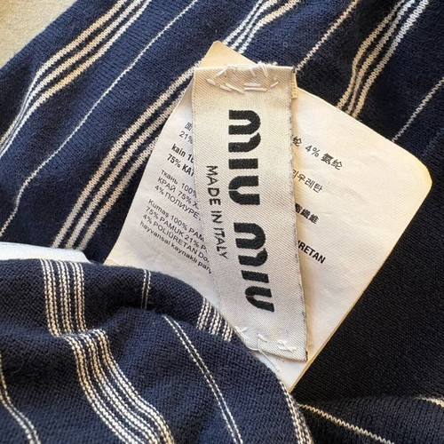 Miu Miu unisex polo shirt blue like new, size 42
