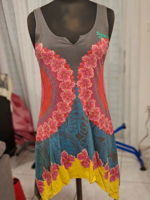 Desigual μίνι φόρεμα τουνίκ Νο S σαν καινούργιο, πολύχρωμο