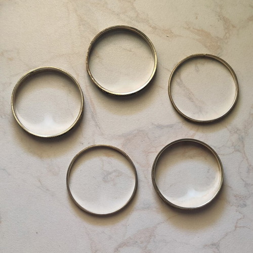 Vintage ethnic bracelet set used, 5 pieces Kuchi boho bangles