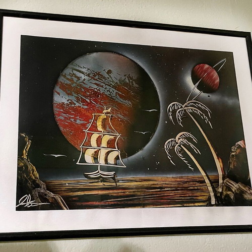 Handmade painting like new with spray