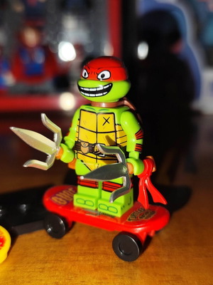 Raphael figure from Teenage Mutant Ninja Turtles Mutant Mayhem like new