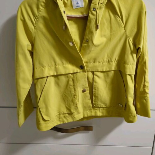 Mayoral girls' jacket 12 years 152 cm like new, yellow with hood