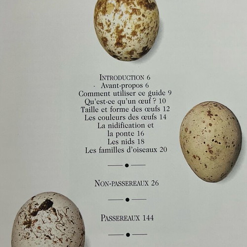 Les œufs d’oiseaux book like new, French bird egg guide