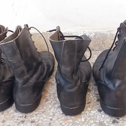 Air Force boots used, 1980s, pairs size 43