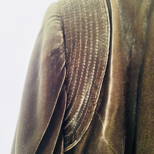 Loose velvet jacket new, green, size XXL