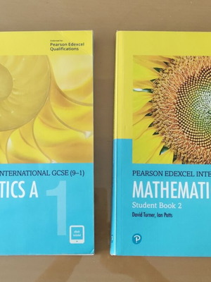 Pearson Edexcel International GCSE Mathematics A Student Books 1 & 2 like new