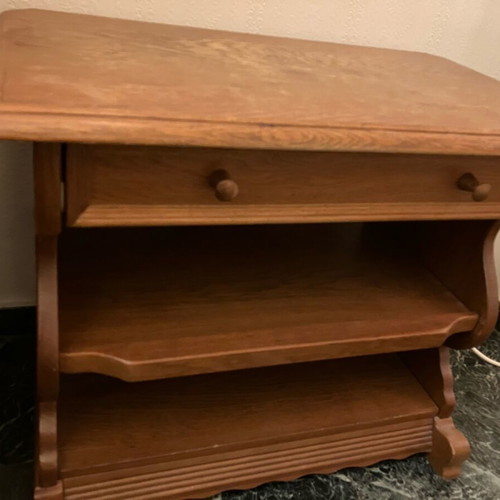 Wooden TV stand used