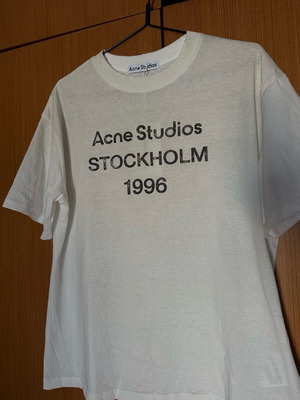 Acne Studios tee white new with tags size small oversized fit