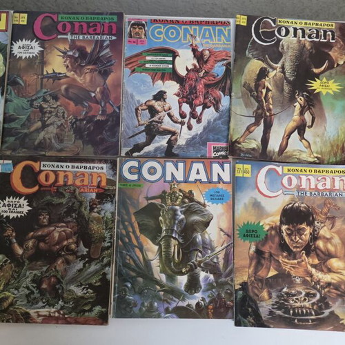 Conan the Barbarian comic collection used, 62 issues