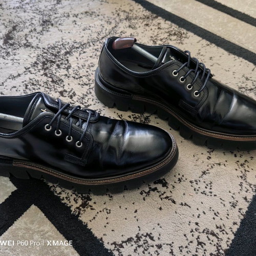 Cesare Paciotti elegant shoes used, size 44, black