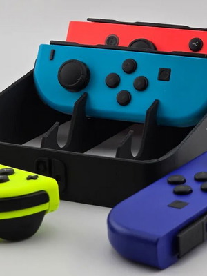 Nintendo Switch Joycons holder stand new, 3d printed, holds 4 Joycons
