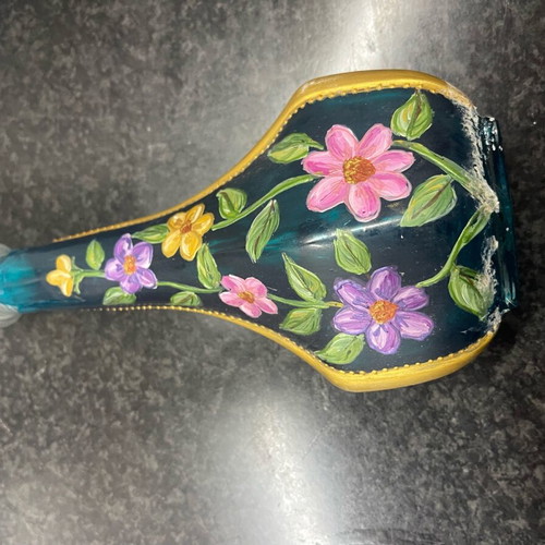 Painted small bottle used