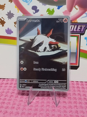 Larvesta SSP 196 Pokemon card Surging Sparks