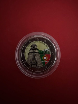 2€ Colored Portugal Coin 2013 New