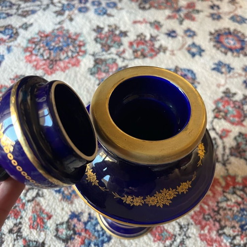Antique Painted Vase used with lid