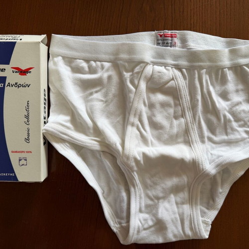 Vantage Men's Underwear New Classic Line Size M White 100% Cotton