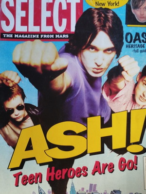 Select περιοδικό #74 Αύγουστος 1996, εξώφυλλο Ash