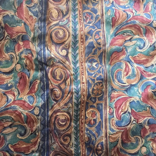 Vintage fabric with classic design used, 6.12m length 1.36m width