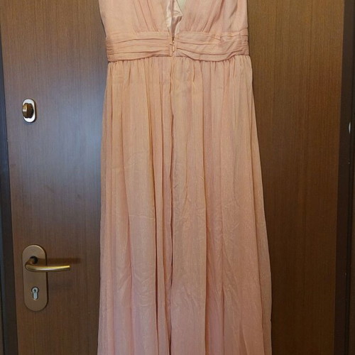 Desiree long women's dress like new, size L, soft pink
