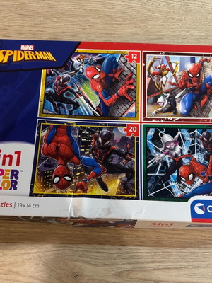 Clementoni Marvel Spider-Man 4 in 1 kids puzzle used