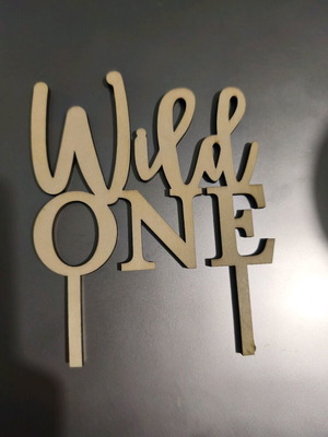 Wild One birthday cake decoration like new