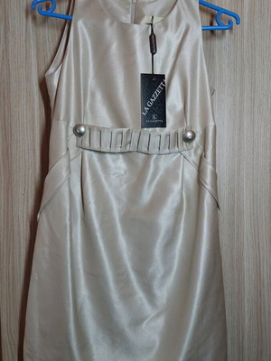 La Gazzetta dress new, size Small, beige gold